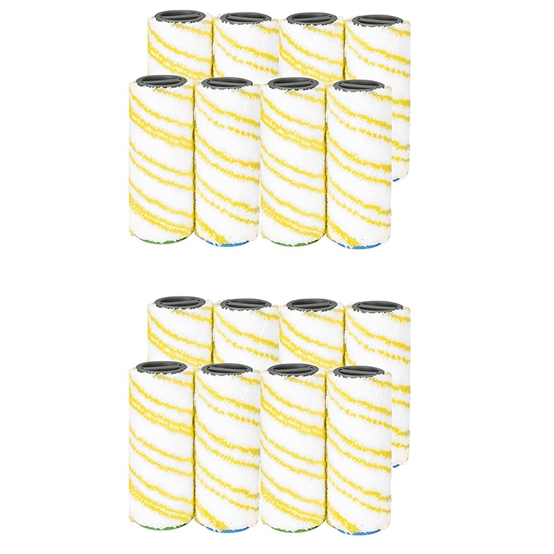 16 Pcs Roller Brush Replacement Accessories For Karcher FC5 FC7 FC3 FC3D Electric Floor Cleaner