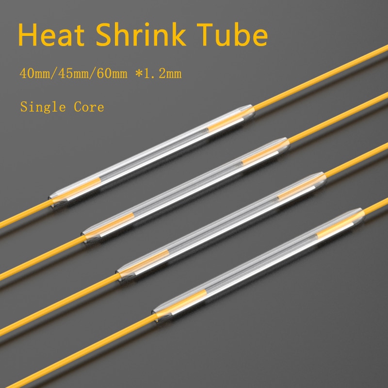 Heat Shrink Tube 40-60MM Fiber Optic Fusion Protection Splice Sleeves Optic Hot Melt Tube High Shrink Ratio Cable Protective