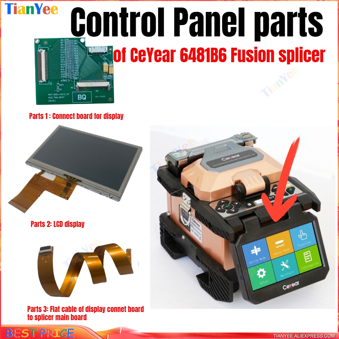 Control Panel parts for Display of CeYear 6481B6 Fusion splicer fusion splicing machine 6-Motors spare part matainance original
