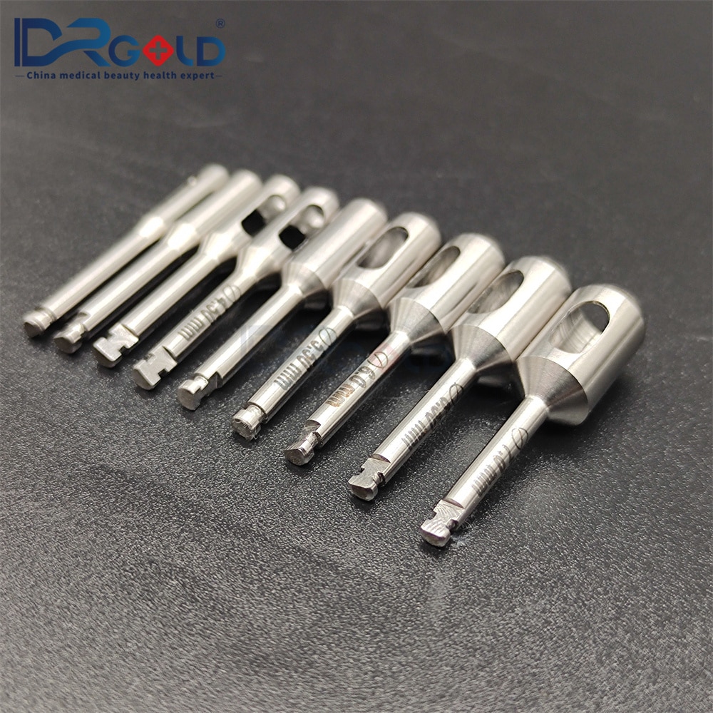 Stainless Steel Dental Implant Tissue Punch Gingival Ring Cutter Low Speed Handpiece Dentistry Surgical Instrument Anestesia