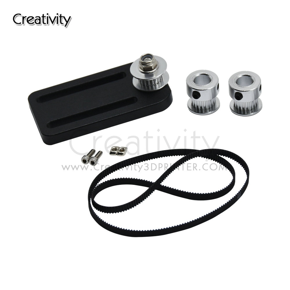 3D Printer Dual Z Axis Lead Screw Aluminum Kit Timing belt width 6mm Gear 20 teeth for CR10/Ender3 Series 3D Printer