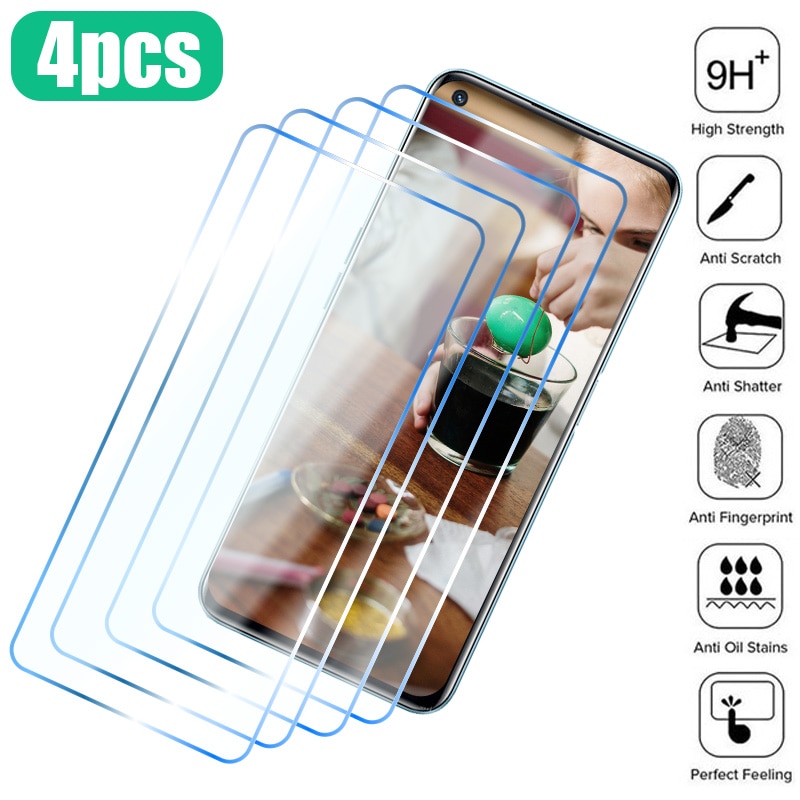 4PCS Screen Protector For Realme Q3 Pro Q3S Q3T GT Neo 2 2T Protective Glass For Realme 8 7 Pro 5G 8i C35 C25Y C25S C25 C21Y C21