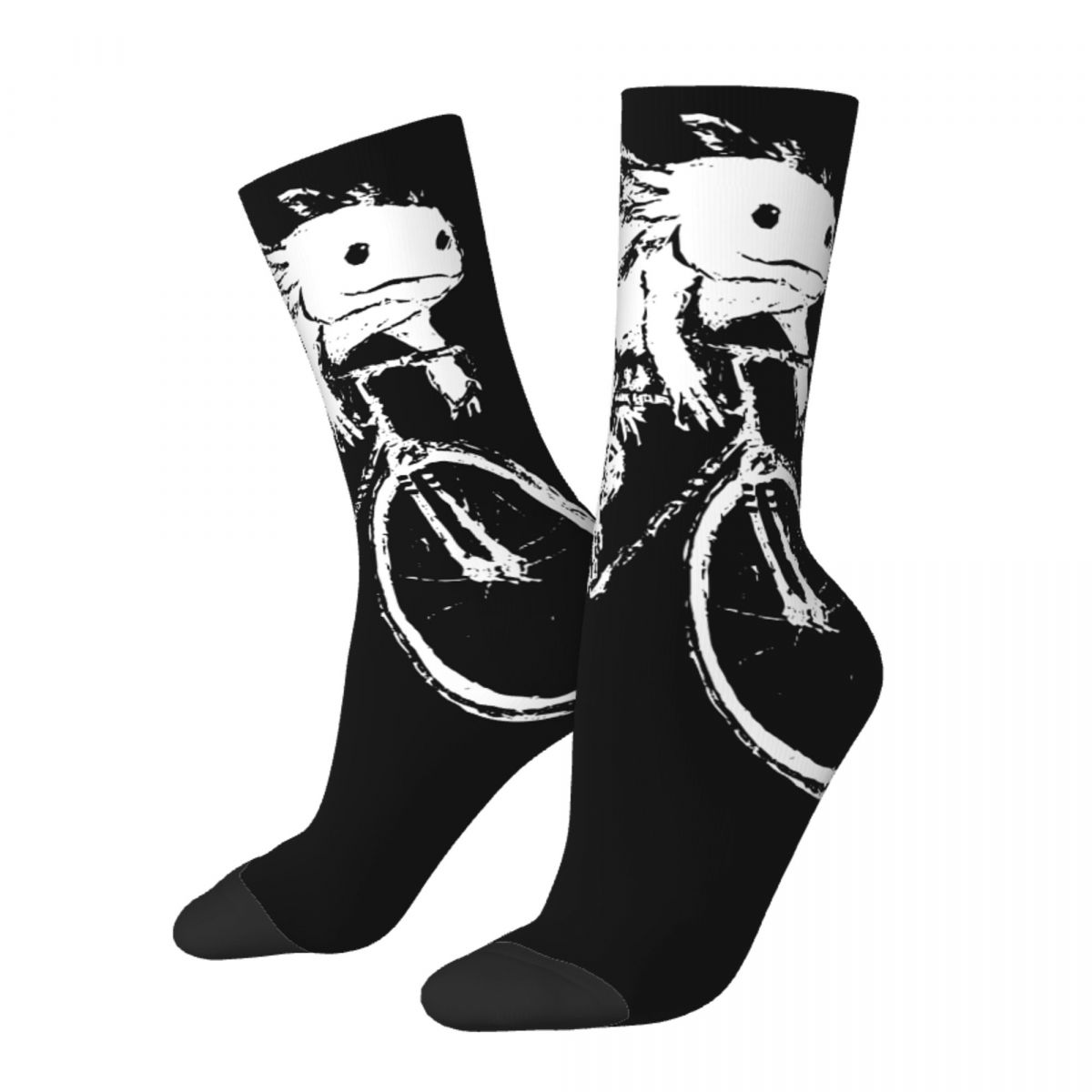 Hip Hop Vintage Cycling Crazy Men's Socks Unisex Axolotl Lover Harajuku Seamless Printed Funny Novelty Happy Crew Sock Boys