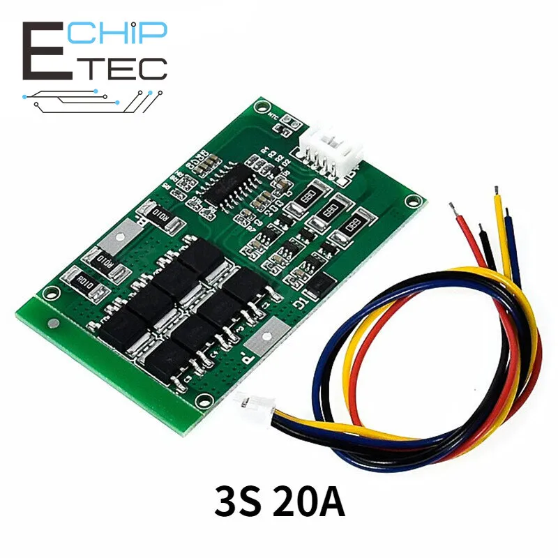 Free shipping 3S 9.6V 20A Lithium Iron Phosphate Lifepo4 Battery Protection Board with Balanced Temperature Control
