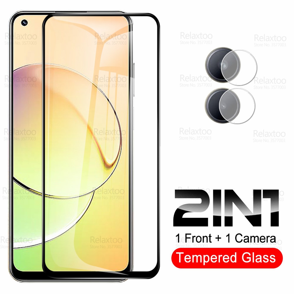 2To1 Camera Tempered Glass For Realme 10 4G Protective Glass Realme10 Realmy Realem 10 RMX3630 6.4" Screen Protector Cover 