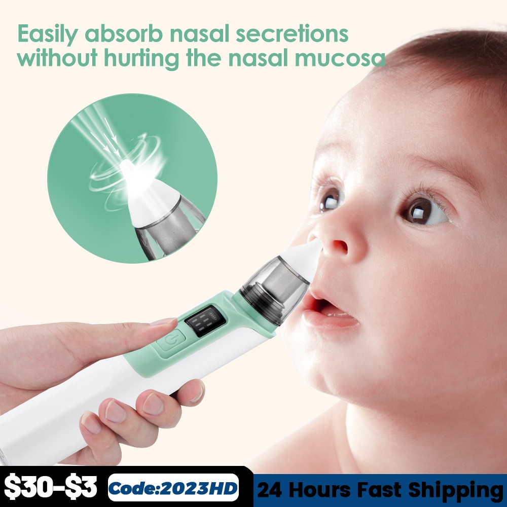 New Rechargeable Baby Nose Cleaner Silicone Adjustable Suction Electric Child Nasal Aspirator Health Safety Convenient Low Noise