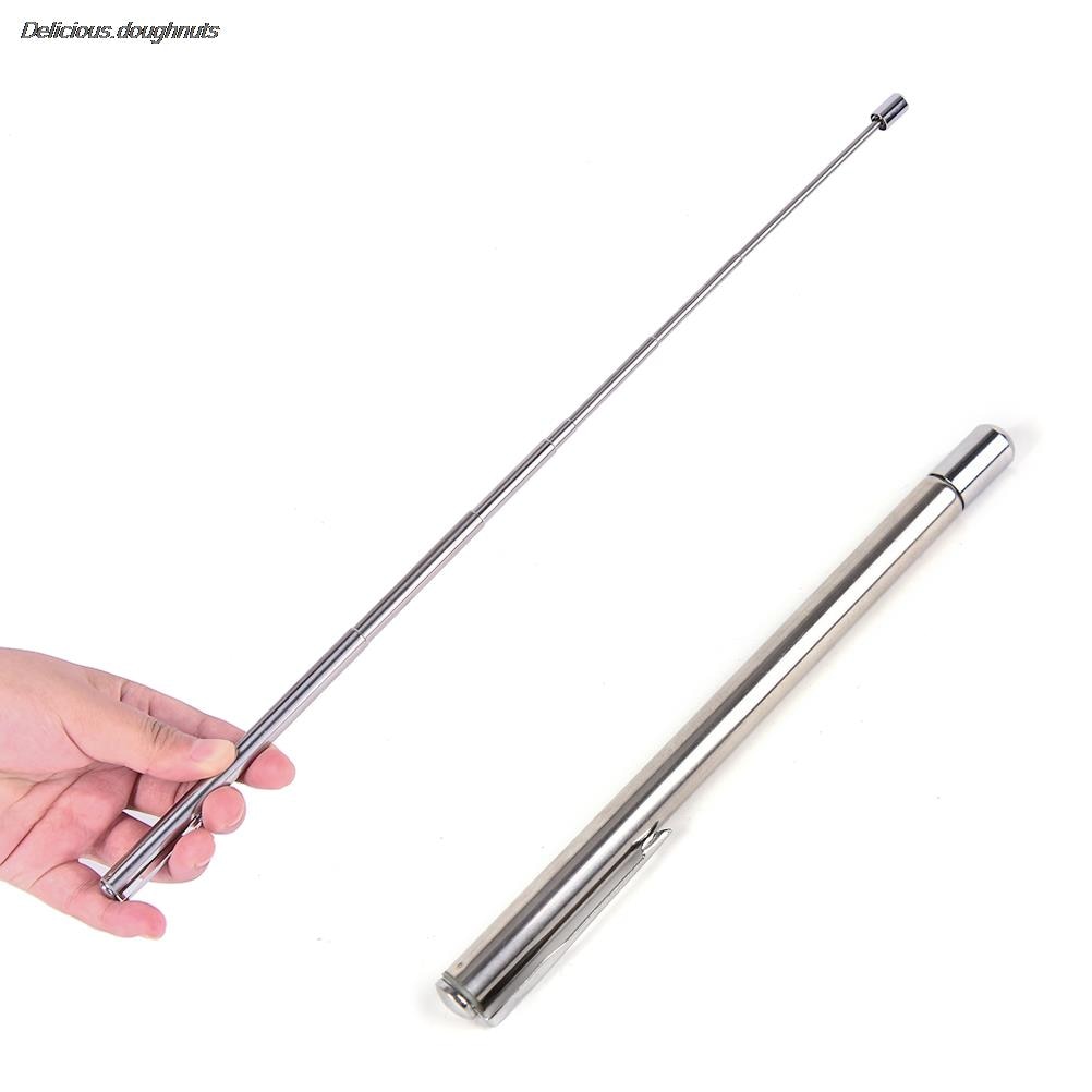 1Pc 7Section Pointer Pen Instrument Baton Stainless Steel Telescopic Magic Ballpoint Pen Kindergarten Teacher Education Supply