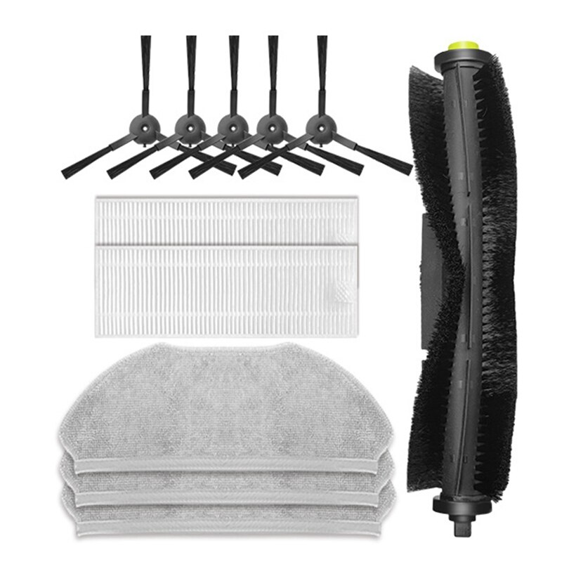 Main Side Brush Filter And Mop Cloth Replacement Parts For 360 X100 S10 MAX Robotic Vacuum Cleaner