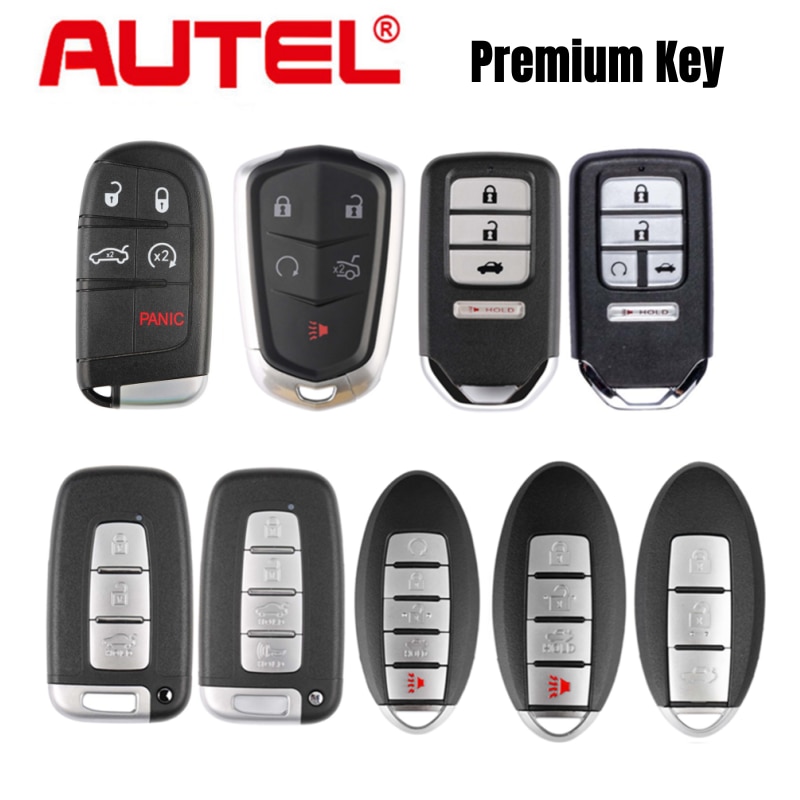 AUTEL Premium Universal Smart Key for Chrysler/Cadillac/Honda/Hyundai/Nissan Used with MaxiIM KM100 KM100E IM508 IM608 PRO