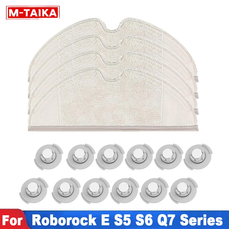 Mop Cloth Water Tank Filter For Roborock Robot E2 E3 E4 E5 S4 S5 S6 Max Pure MaxV Vacuum Cleaner Mopping Cloths Accessories