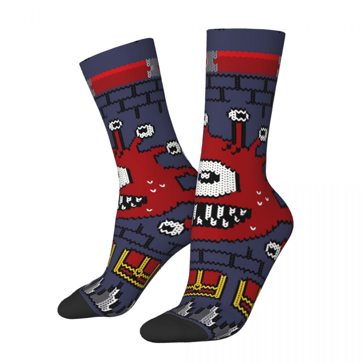 Hip Hop Vintage Dungeon Crazy Men's Socks DnD Game Unisex Harajuku Seamless Printed Novelty Happy Crew Sock Boys Gift