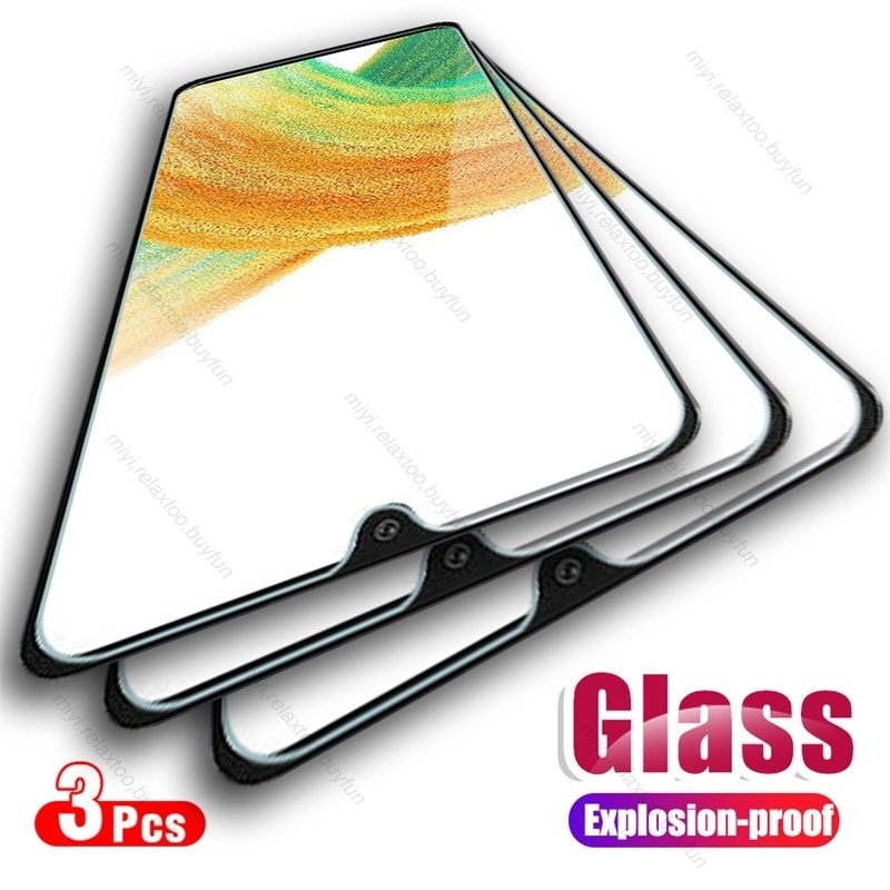 3PCS Tempered Glass For Samsung Galaxy A33 5G SM-A336B 6.4" Phone Screen ProtectorSamung A 33 Glass Protective Armor Gaurd 