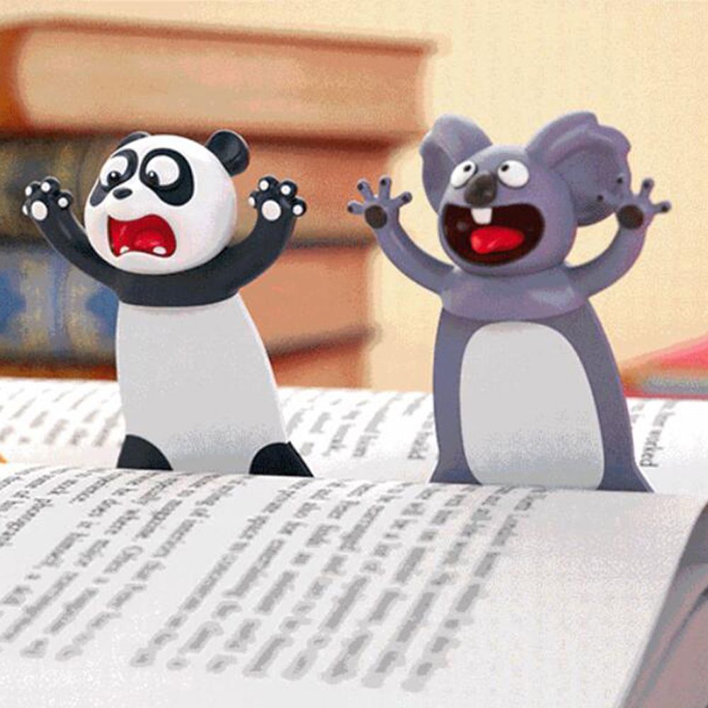 3D Stereo Cartoon Marker Animal Bookmarks Original Cute Cat PVC Material Funny Student School Stationery Children Gift Bookmark