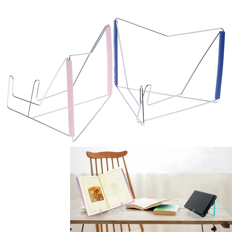 Hands Free Folding Tablet Book Reading Holder Stand Bracket Stainless Steel Rack Reading Stand Books Stand