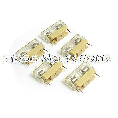 5 x 20mm PCB Fuse Cover Carrier XS-1033-1 250V 6A 5 Pcs