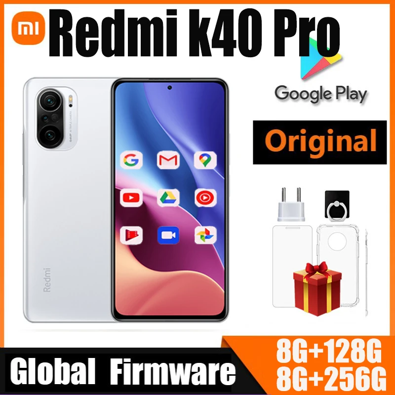 Global Version Xiaomi Redmi K40 Pro Smartphone cecular Snapdragon 888 6.67inch 120Hz E4 AMOLED Display 64MP 33W Fastused phone