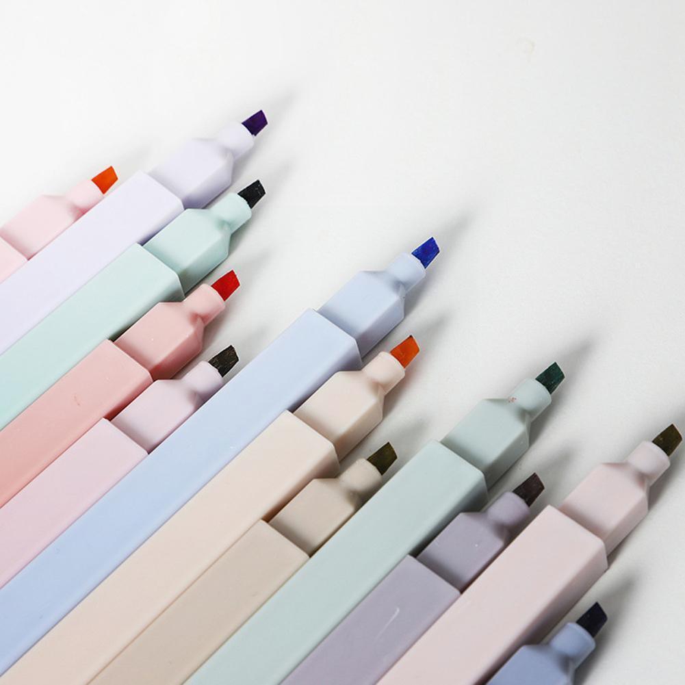 Key Marker Pen Highlighter Soft Head Marker Hand Account Stationery Alcohol Pens School Marker Markers Student Pen O9O4