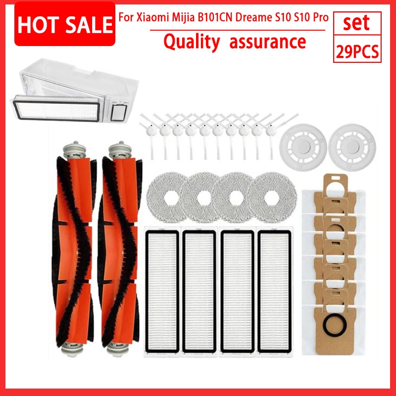 For Xiaomi Dreame Bot L10s Ultra Accessories Robot Vacuum Cleaner Replacement Parts Main Side Brush Hepa Filter Mop Dust Bag