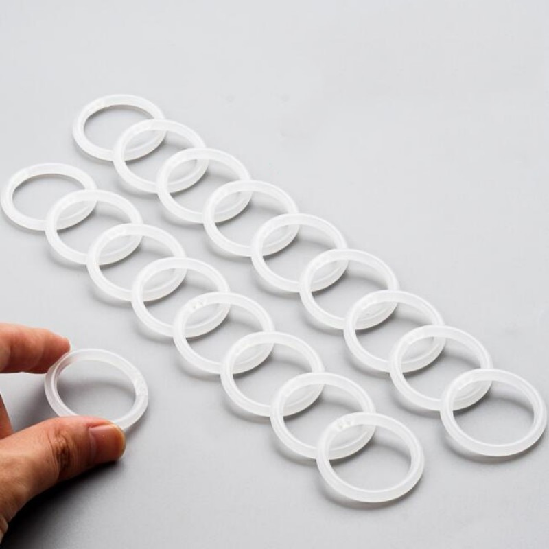100PC/Bags Book Binder Ring Buckle Loose-leaf Paper Ring Coil Binding Strip Folder Segmented Binder Diy Plastic Clip Ring