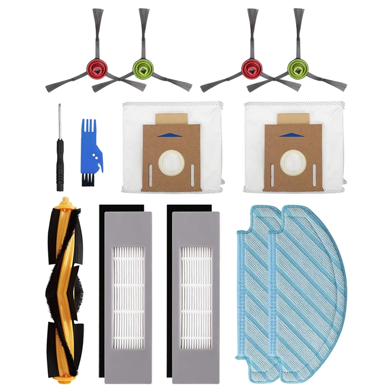 13Pcs For Ecovacs DEEBOT OZMO T8 AIVI T8 Max T8 T9 Series N8 Pro N8 Pro+ Robot Vacuum Cleaner Accessories