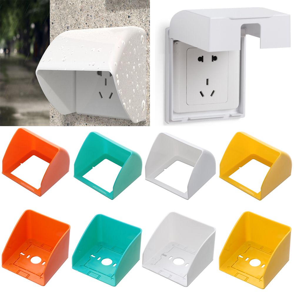 86 Type Self-Adhesive Outdoor Socket Waterproof Box Electric Plug Rainproof Cover for Charging Pile Socket Switch Protection