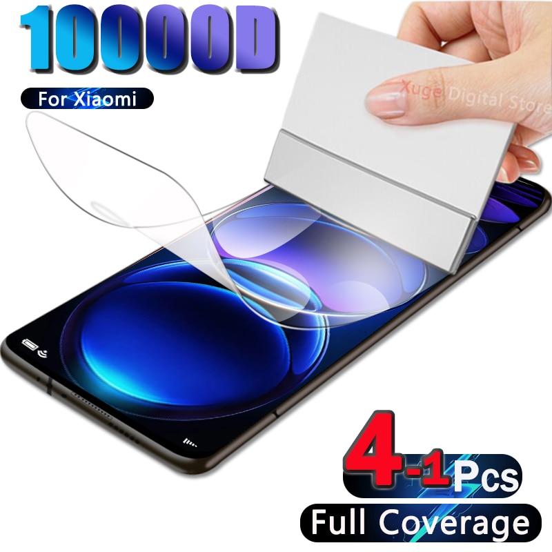 10000D Hydrogel Film For Xiaomi Redmi Note 12 11 Pro Max 10 11T 9 10S 9S 8 Screen Protector 11S K50 Ultra 9A 8 8A Plus Not Glass