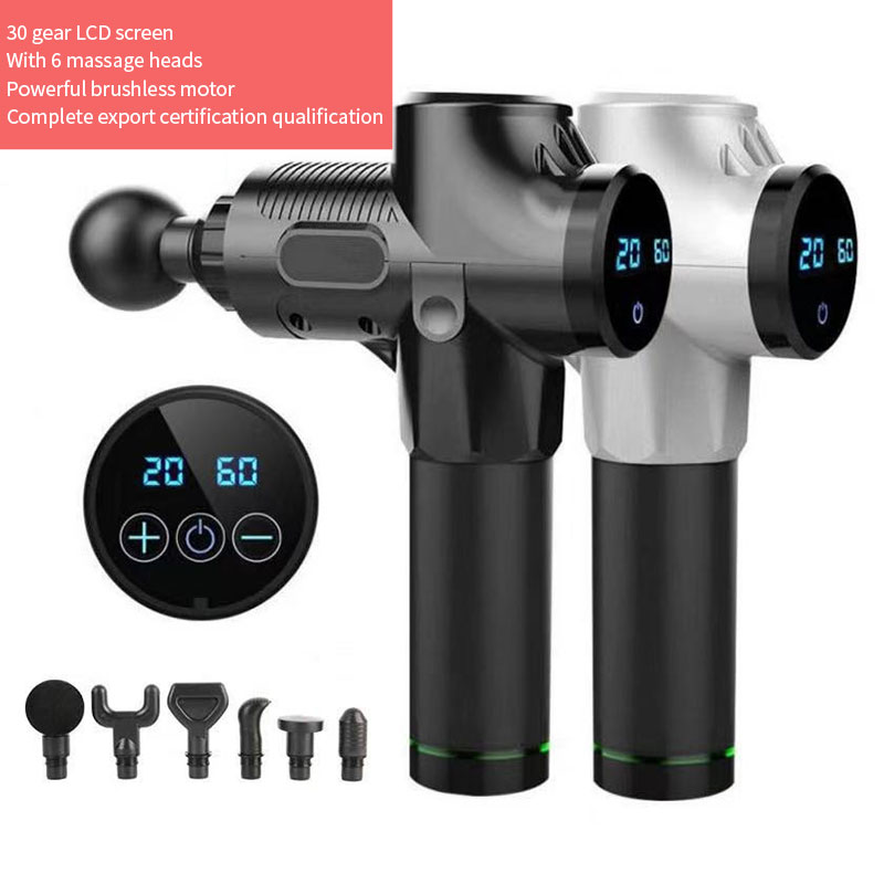 Portable Massage Gun for Body Neck Deep Tissue Muscle Relaxation Gout Pain Relief Fitness Electric Percussion Pistol Massager