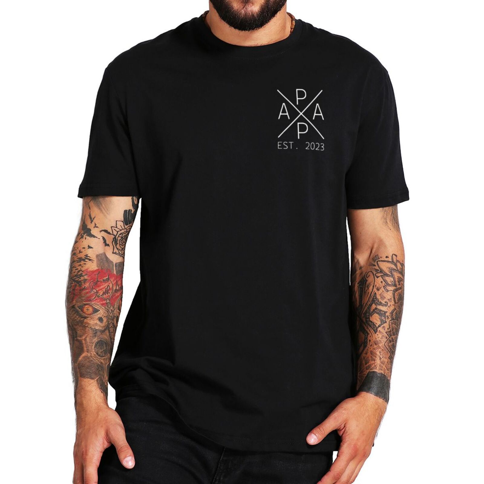 Future Dad 2023 T Shirt Funny Papa Father Gift Humor Short Sleeve Casual 100% Cotton High Quality Soft T-shirts EU Size