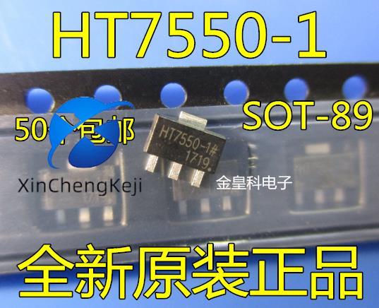 50pcs original new 7550-1 low-voltage differential voltage stabilizing circuit HT7550-1 # SOT-89