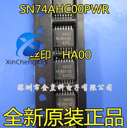 30pcs original new SN74AHC00PWR silk screen: HA00 TSSOP-14 logic