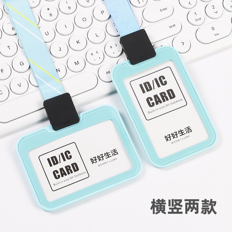 1PCS Women Men Card Sleeve Credit Card Badge Holder Lanyards Badge Holder Nurse Student Name Tag Id Badge Holder Card Holder