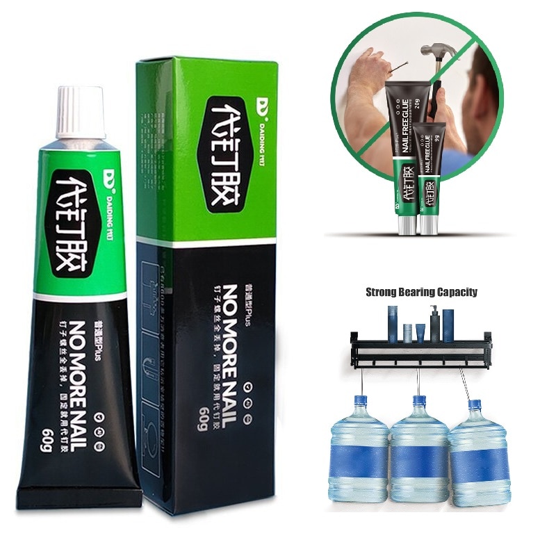 120/60/30g All-purpose Strong Nail Free Glue Quick-drying Punch-free Glue for Door Wall Kitchen Bathroom Hardware Glass Adhesive