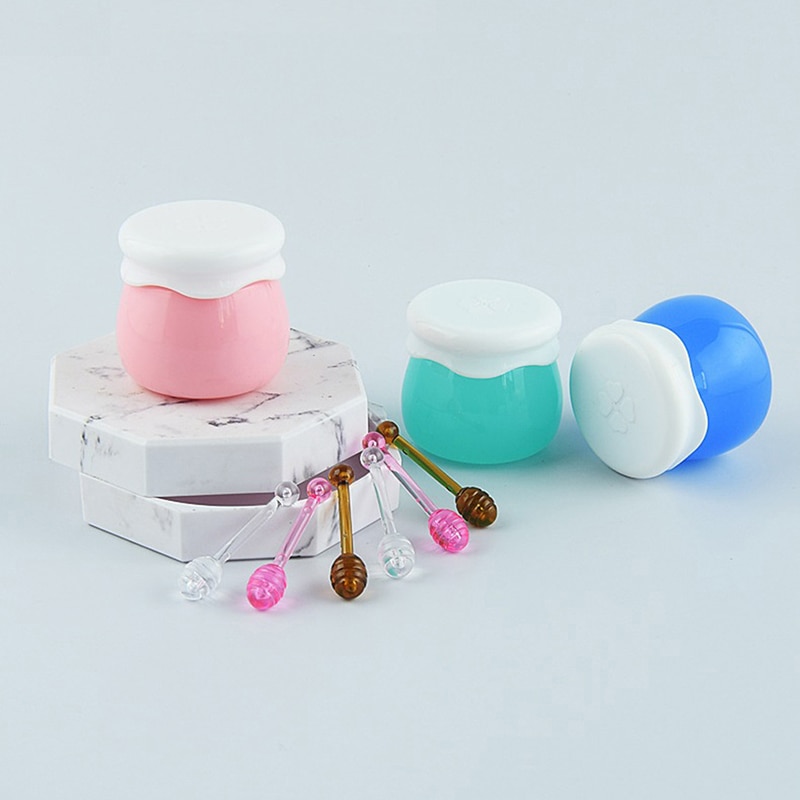 10PCS Accessories Small Spoon To Use With Honey Fruit Bottle Small Honey Jar Jam Lip Film Box Lip Care Empty Bottle Lipstick Jar