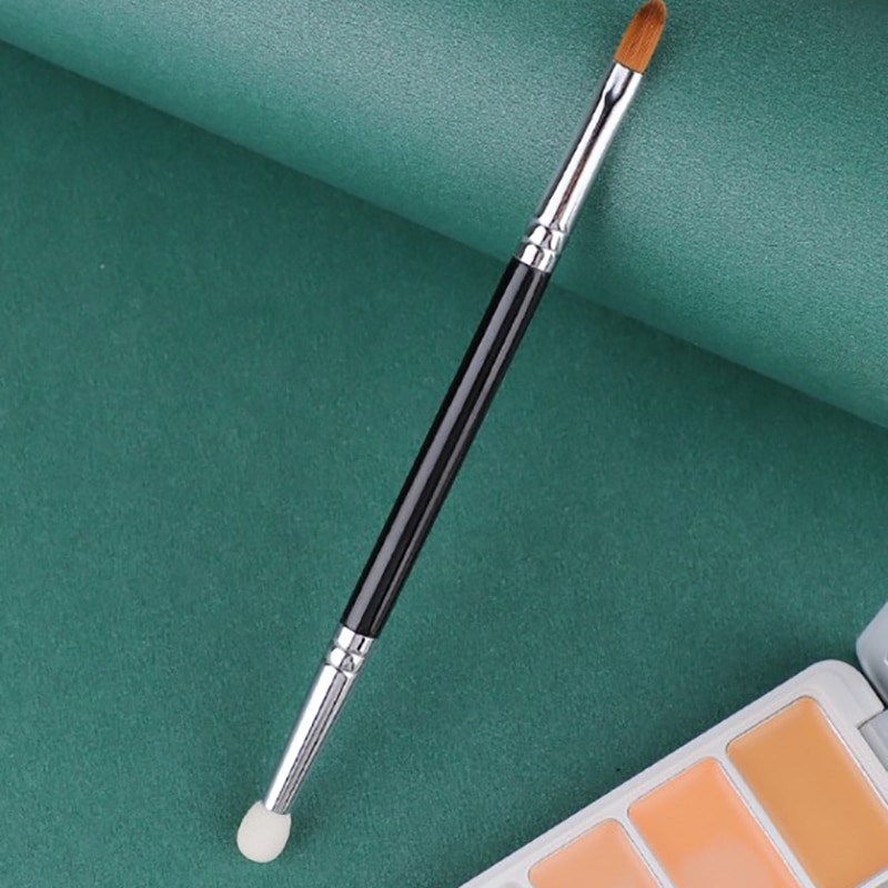 1PC Double-Head Concealer Brush Sponge Eye Shadow Makeup Brushes Eye Concealer Brush Spotted Dark Circle Detail Brush