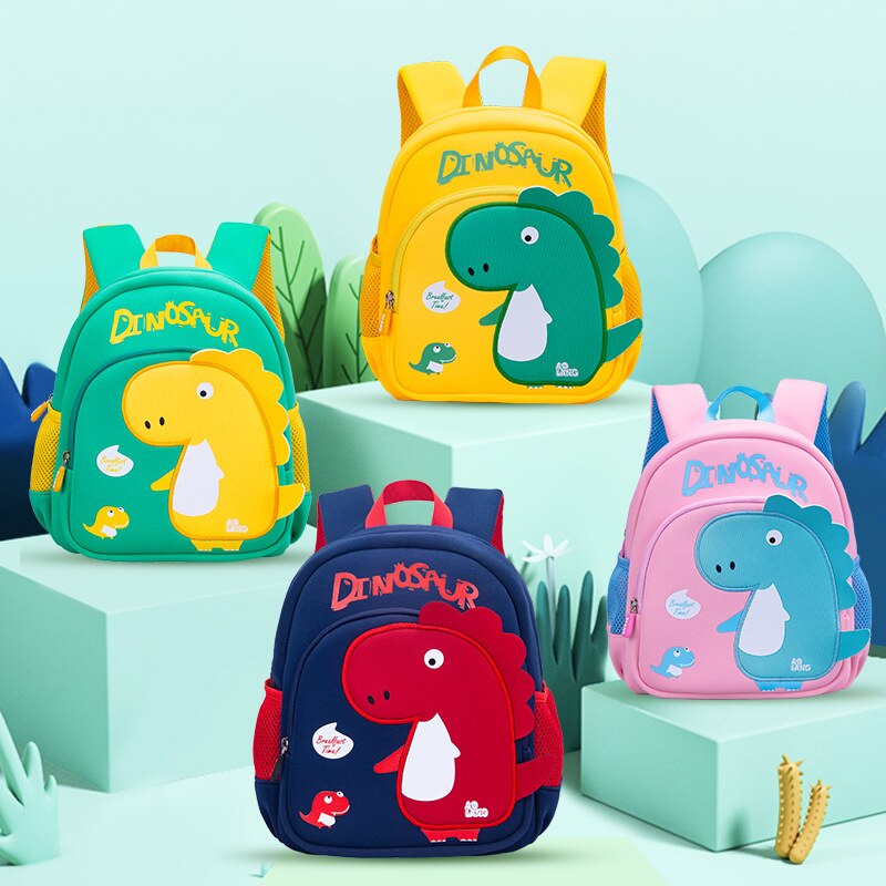 New kindergarten schoolbag cartoon cute dinosaur children's bag for boys 3-6 years old baby mini backpack Mainland China