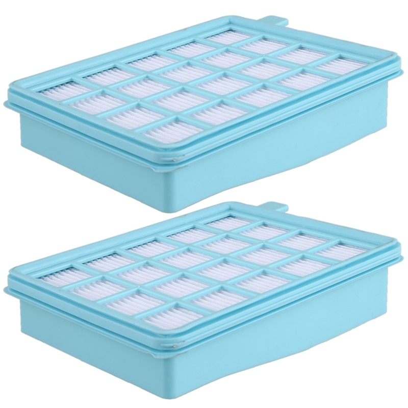 2X Filter Set For Philips Powerpro Active And Compact Vacuum Cleaner. (Comparable With FC8058 / 01)