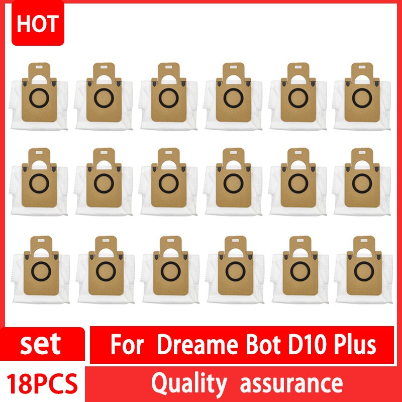 For XiaoMi Dreame Bot D10 Plus Dust Bag Accessories RLS3D Robot Vacuum Cleaner Bags Dirty Bag Replacement Parts