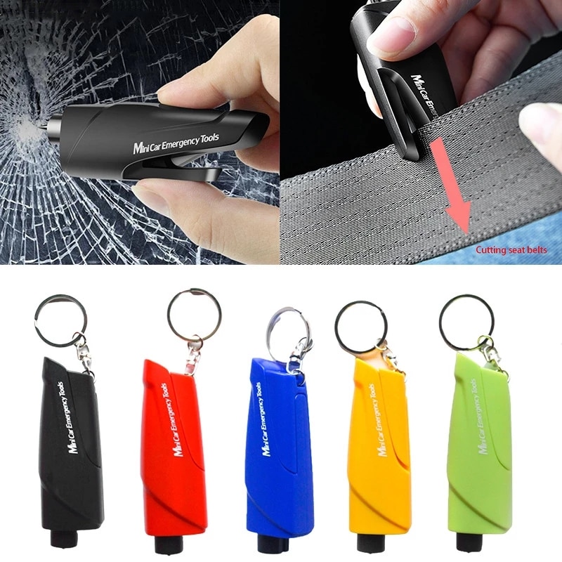 Car Mini Safety Hammer window breaker Rescue Kit Life Saving seat belt cutter Window Breaker Glass Emergency Hammer Rescue Kit