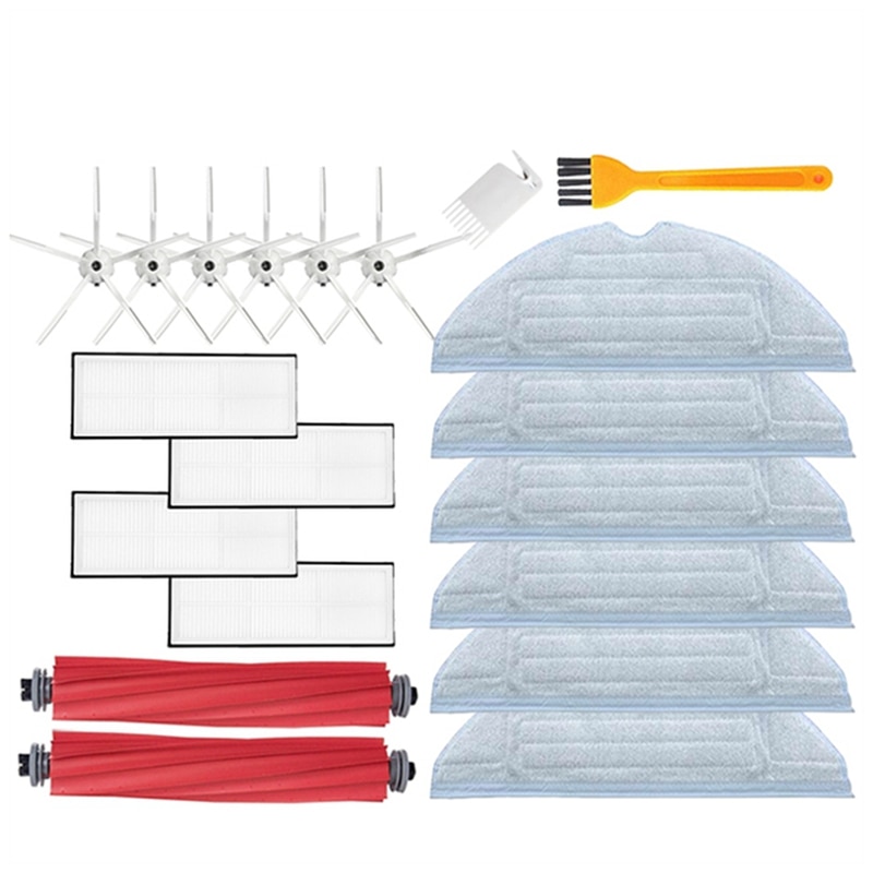 Replacement Parts Vacuum Cleaner Accessories Main Brush Side Brush Hepa Filter Mop Cloth For Xiaomi Roborock S7 T7S T7S PLUS