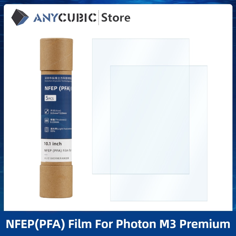 ANYCUIBC 3D Printer Accessories 10.1 inch NFEP(PFA) Film For Photon M3 Premium For LCD 3D Printer 315*210mm