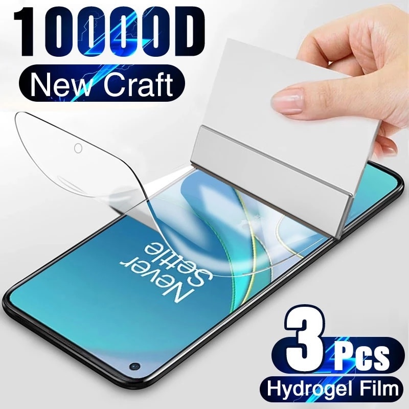 3PCS Screen protector for oneplus 10 9 pro Hydrogel Film for Oneplus 10T 10R 9R 9RT 6 6T 7T 8T 5 5T 3T Nord N100 N10 N20 5G film