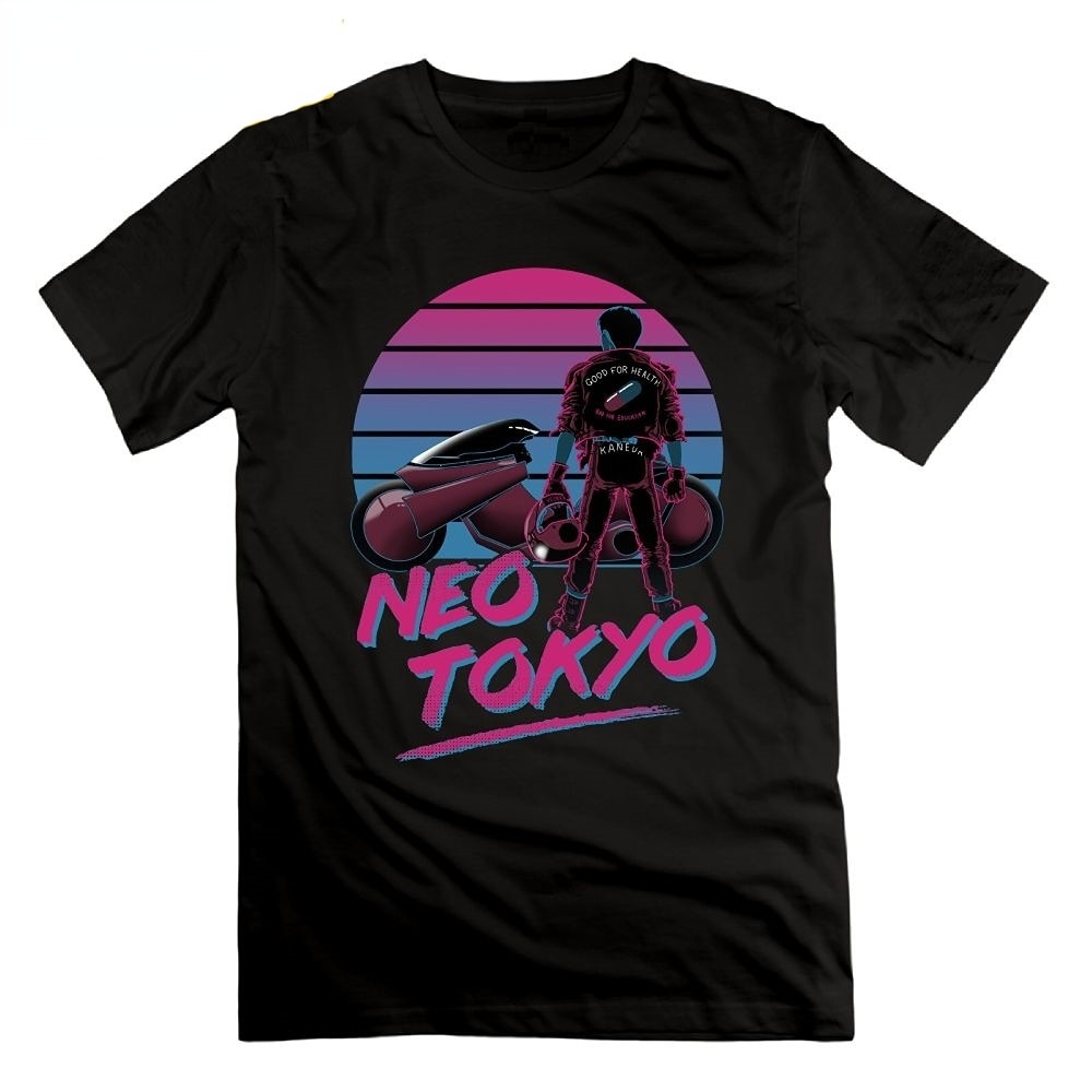 Welcome To Neo Tokyo Men T-Shirt Akira Shotaro Kaneda Motorcycle T Shirt Short Sleeve O Neck Tees hotsale dropshipping