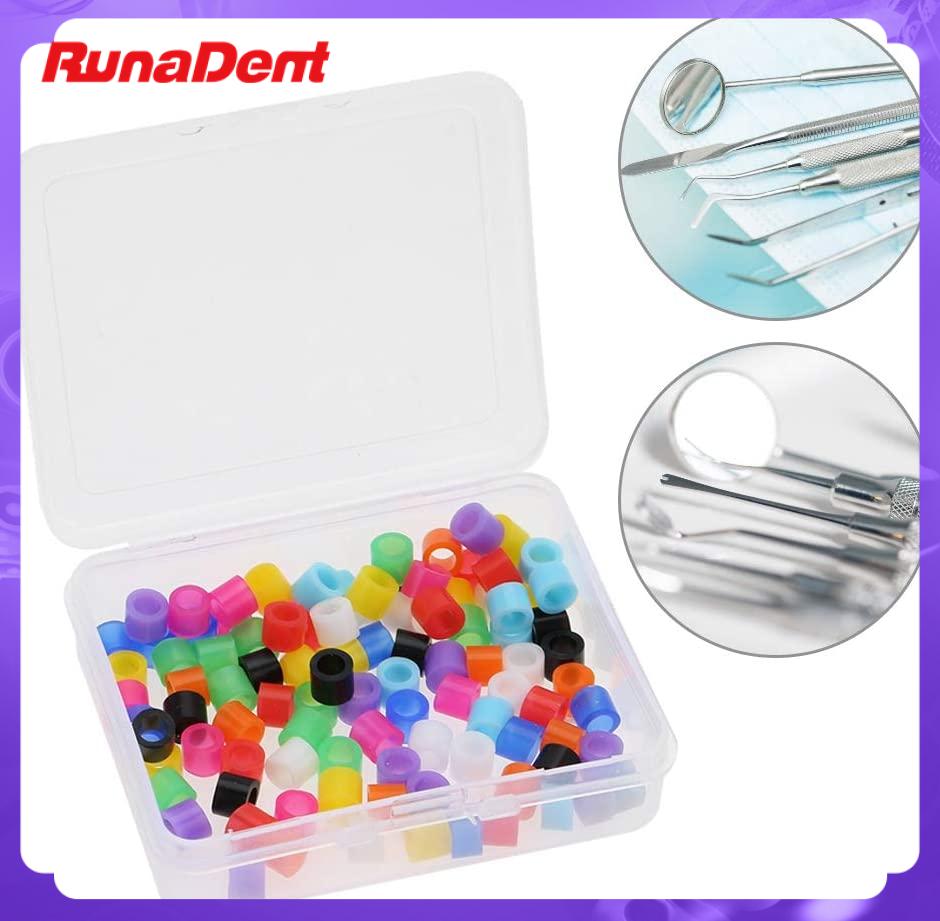 Dental Identification Ring 4/6mm Device Distinguish Code Ring Rubber Logo Marker Ring Dental Dentistry Consumables
