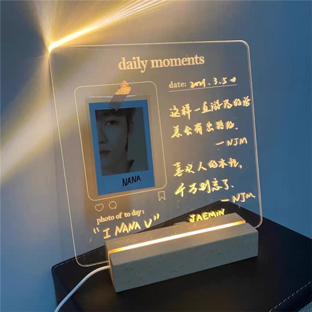 Transparent Acrylic Erasable Message Board 2 in 1 Multifunctional Phone Holder Writing Board for Home Office