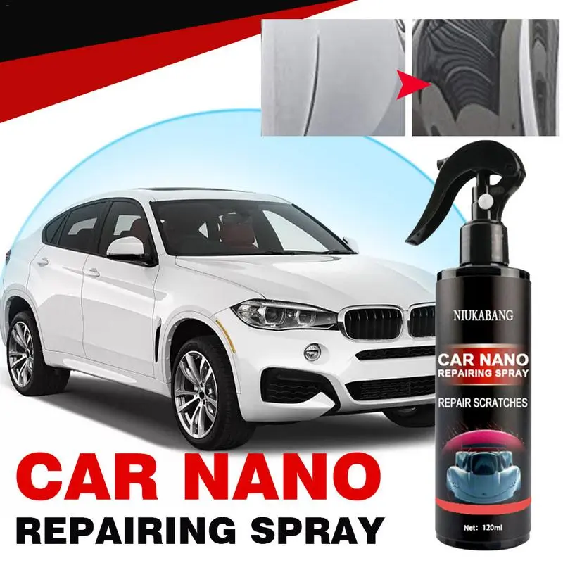 120ml Nano Car Scratch Removal Spray Repair Nano Spray Scratches Car Scratch Repairing Polish Spray Car Ceramic Coating Polishin