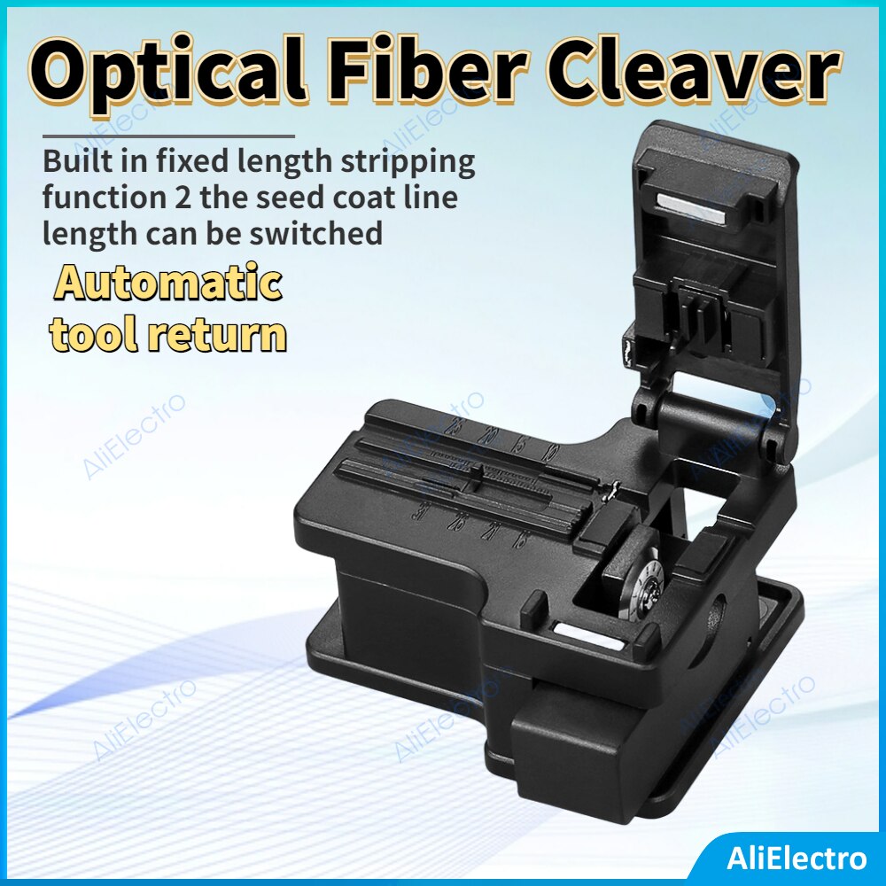 AUA-X01 Optical Fiber Cleaver Automatic Tool Return Miniature FTTH Cold Connection Fiber Cutter Plastic Material