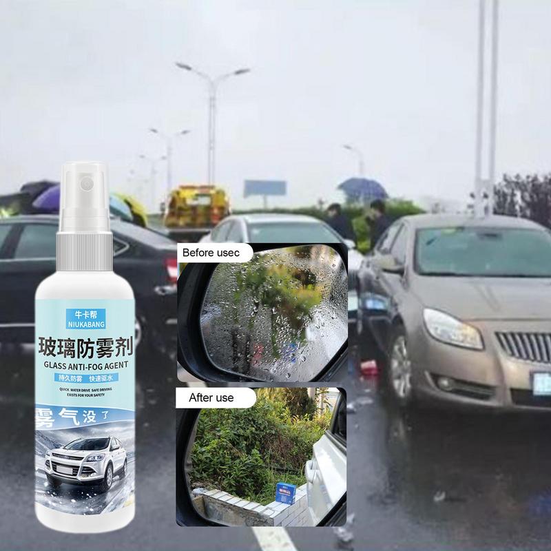 100ML Glass Antifog Agent Car Glass Waterproof Coating Agent Anti-Fog Glass Cleaner Car Windshield Antifogging Protection