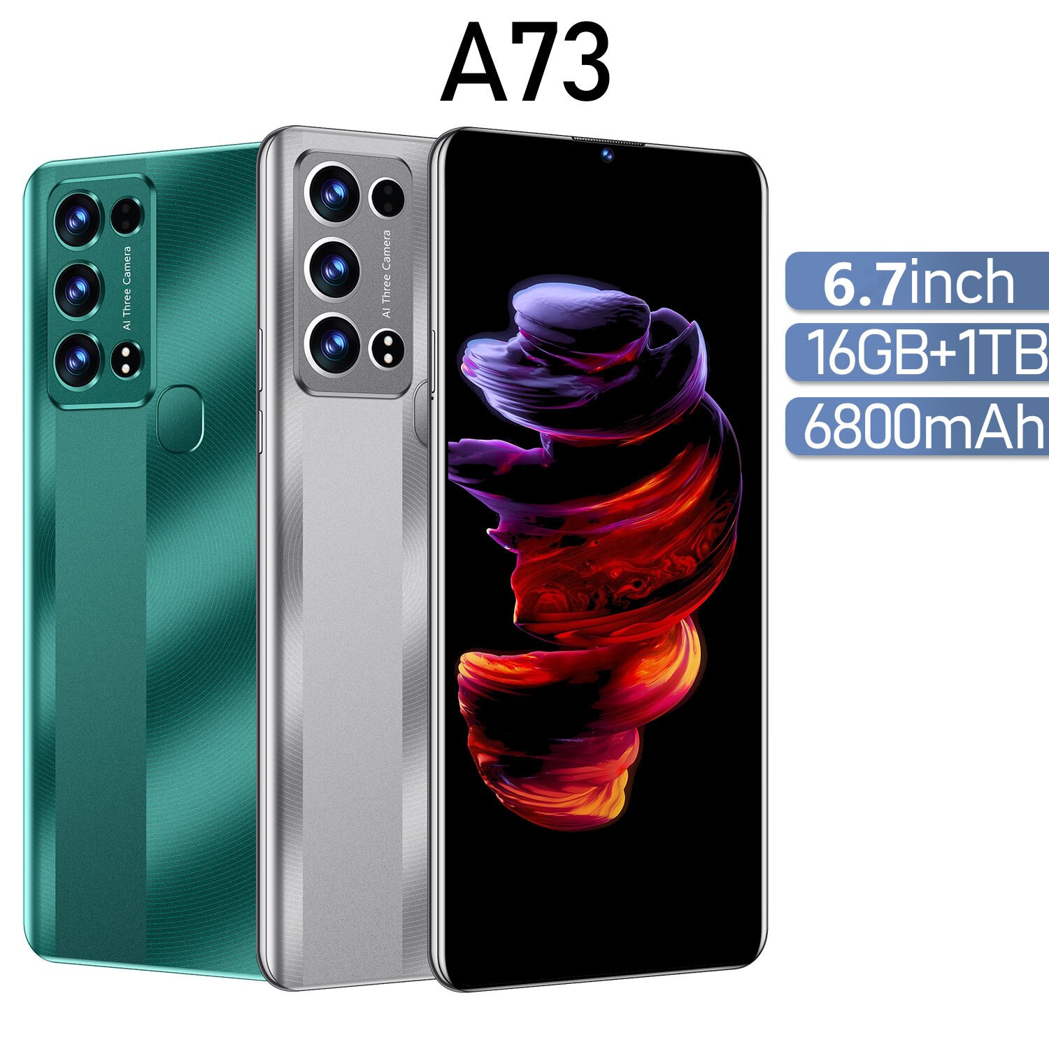 Global Version Rino9 Pro celular Smartphones 5G 6.7Inch 16GB+1TB 6800mAh 48MP+100MP AI Camera Dual SIM Unlocked Andriod Phone