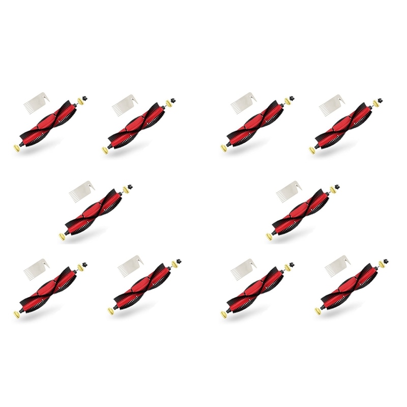 10X For Xiaomi Roborock S5 Max S50 S51 S55 S6 S6 Pure Accessories Vacuum Cleaner Parts Washable Main Brush