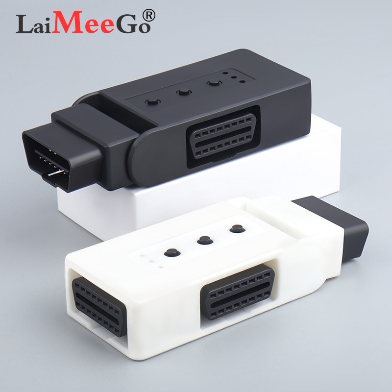 Switch OBD2 OBDII Full 16 Pin, Male to 3 Female 1 to 3 OBD Cable Splitter Swtich Converter Adapter for Diagnostic Extender Tool